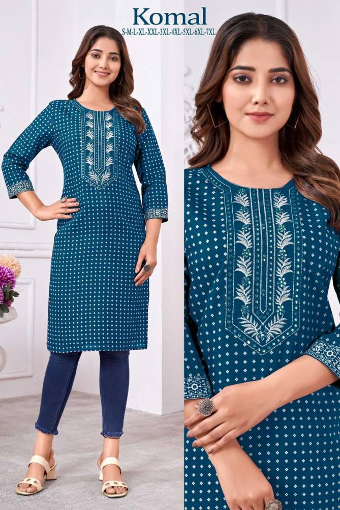 Ankita 1 By Sangeet Rayon Gold Printed Kurtis Wholesale Clothing Suppliers In India